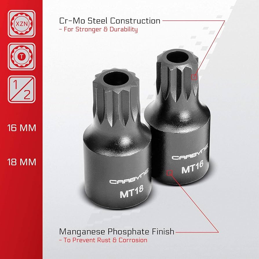 Amazon.com: CARBYNE XZN Triple Square Bit Impact Socket Set